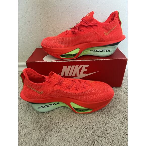 Nike Air Zoom Alphafly Next% 3 Bright Crimson FD8311-600 Men's Size 7 / Wmns 8.5 - Picture 2 of 9